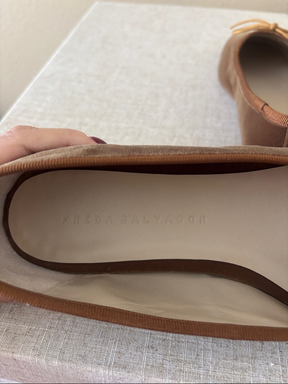 Brand new Freda Salvador Velvet Jada Flat - Picture 4 of 5